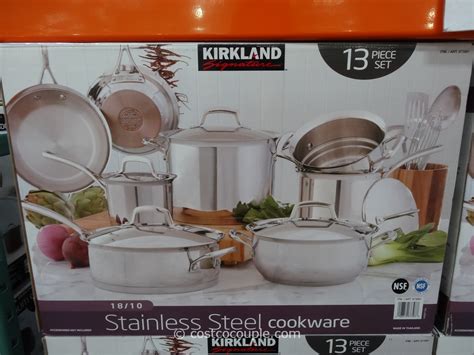 stainless steel dinner set costco.